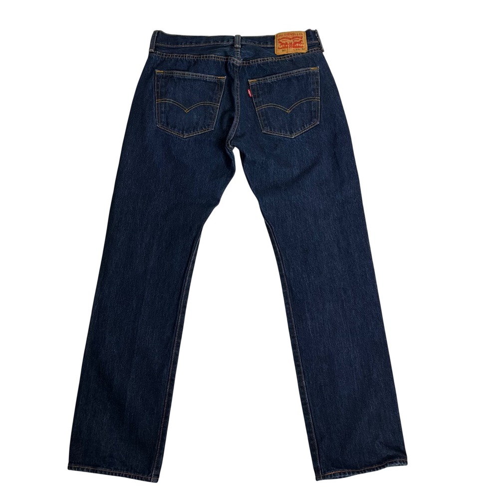 Levi Strauss & Co 501 Original Fit Mens W33 L32 Blue Excellent Straight Jeans